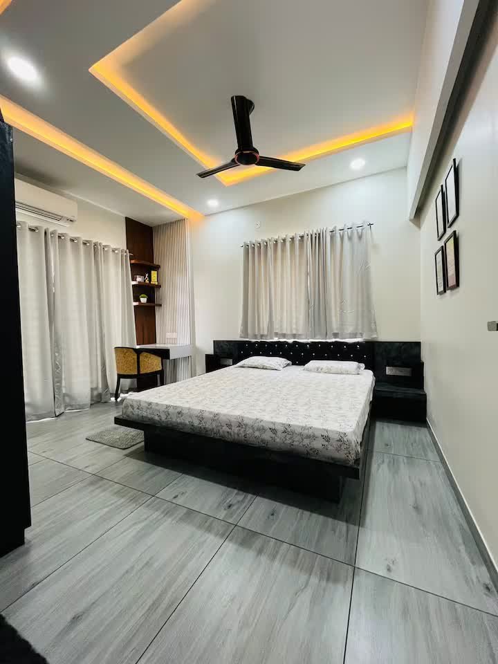 First floor room with king size bed and AC, balcony and attached washroom